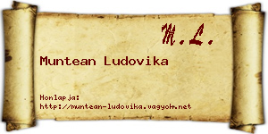 Muntean Ludovika névjegykártya